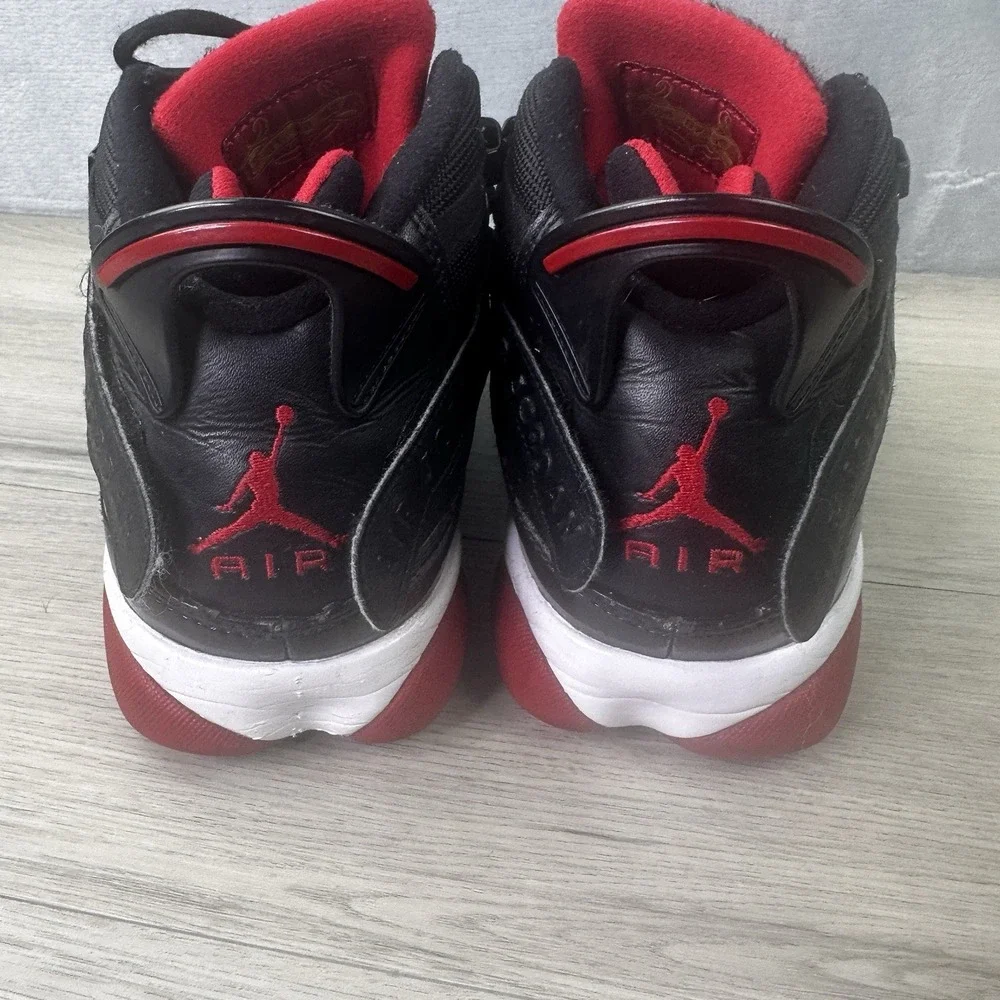 Size 9 - Nike Air Jordan 6 Rings‎ Bred Black Men's 322992-062